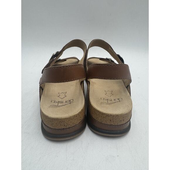 Dansko CANDACE BURNISHED NAPPA Women's NEW Sandal Tan EU Size 40 - Picture 7 of 11